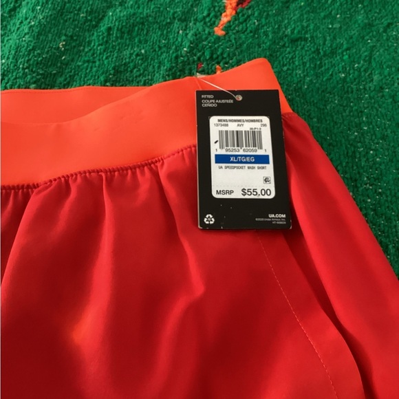 NWT-UNDER ARMOUR Men's UA Speedpocket 7" Wash Shorts NWT Orange SIZE: XL
K1 - Picture 2 of 7